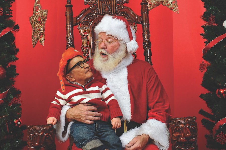 Art Kumbalek on Santa's lap