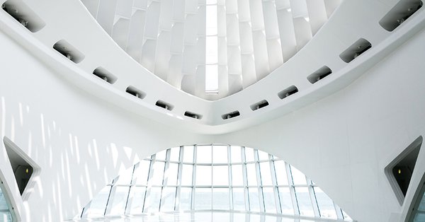 Windhover Hall at the Milwaukee Art Museum.