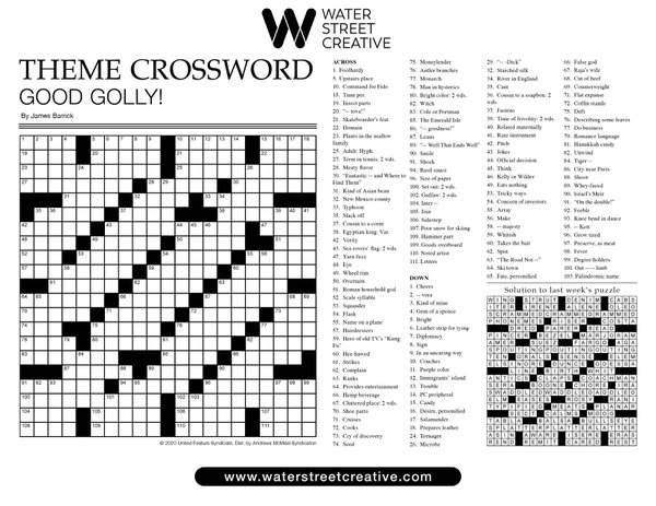 Crossword: Week of March 4, 2021 - Shepherd Express
