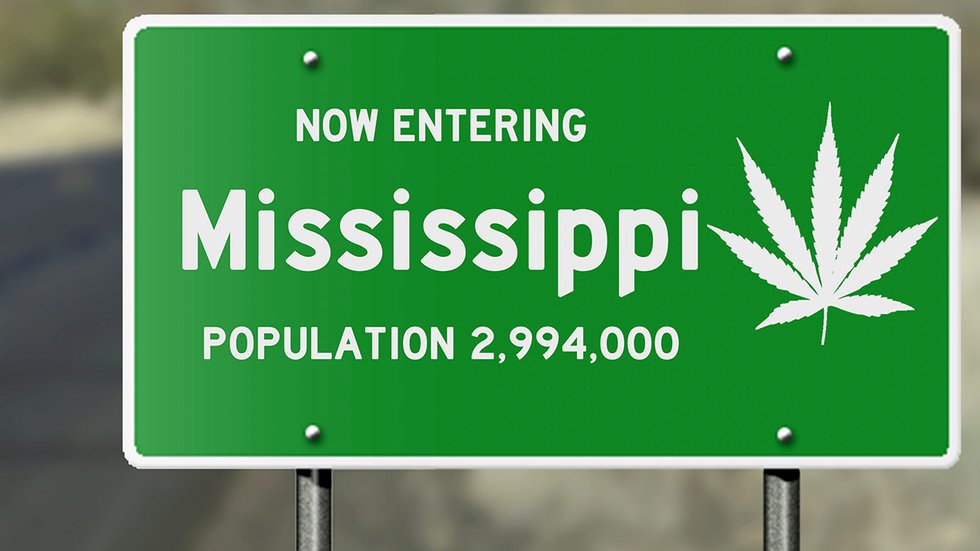 Mississippi marijuana sign