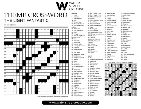 Crossword: Week of Jan. 27, 2022