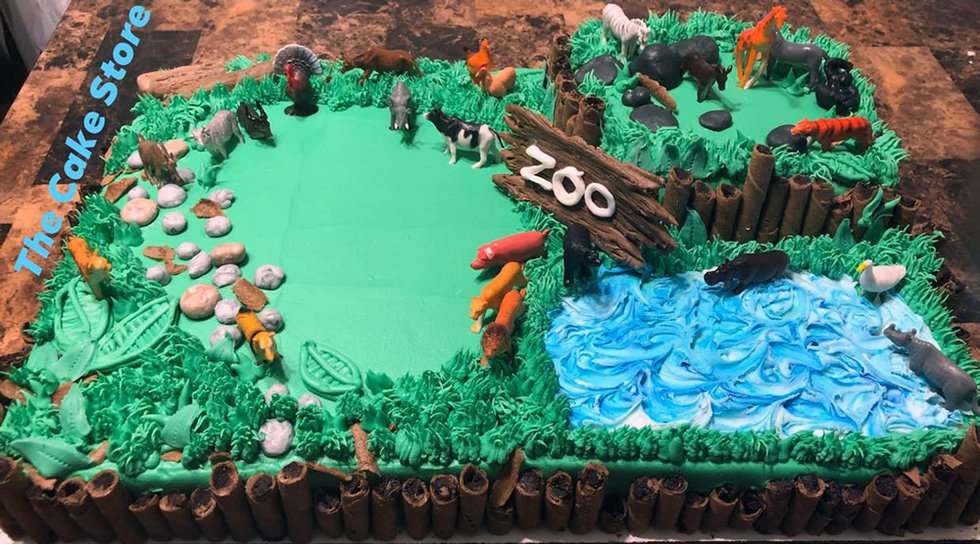 The Cake Store - zoo cake