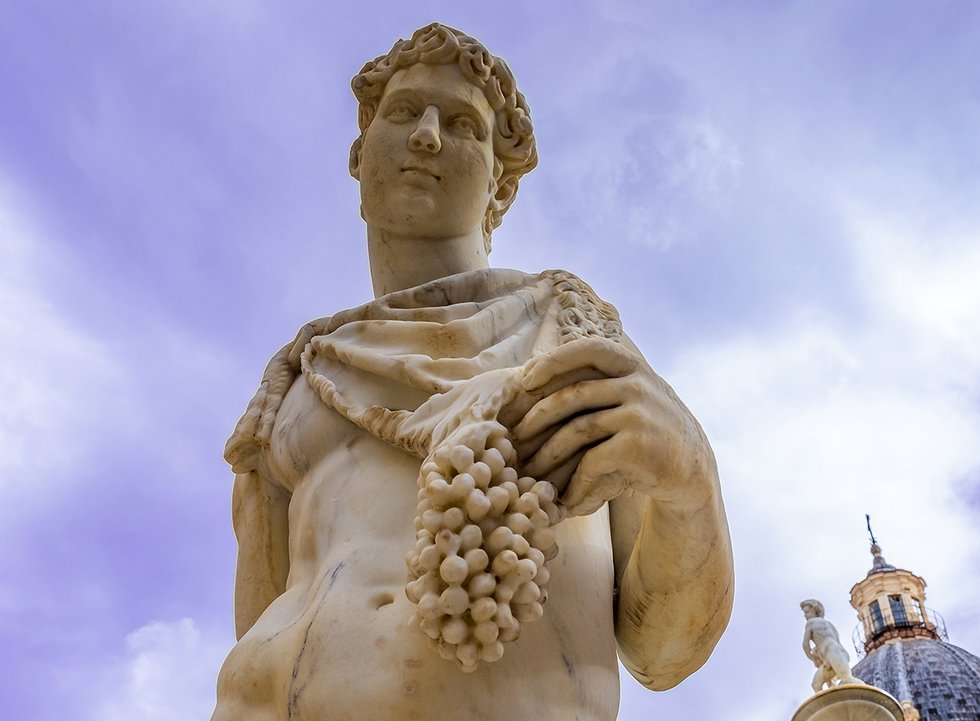 Bacchus statue