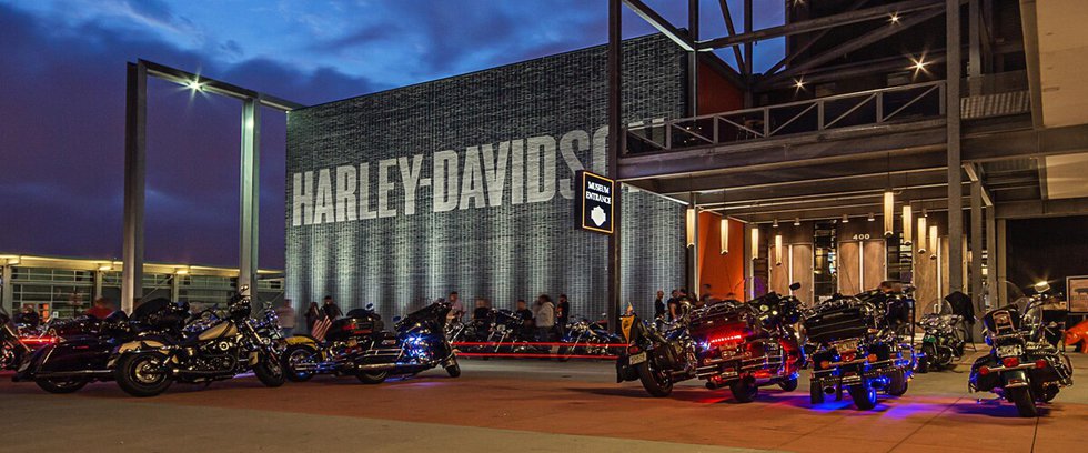 Harley-Davidson Museum at night