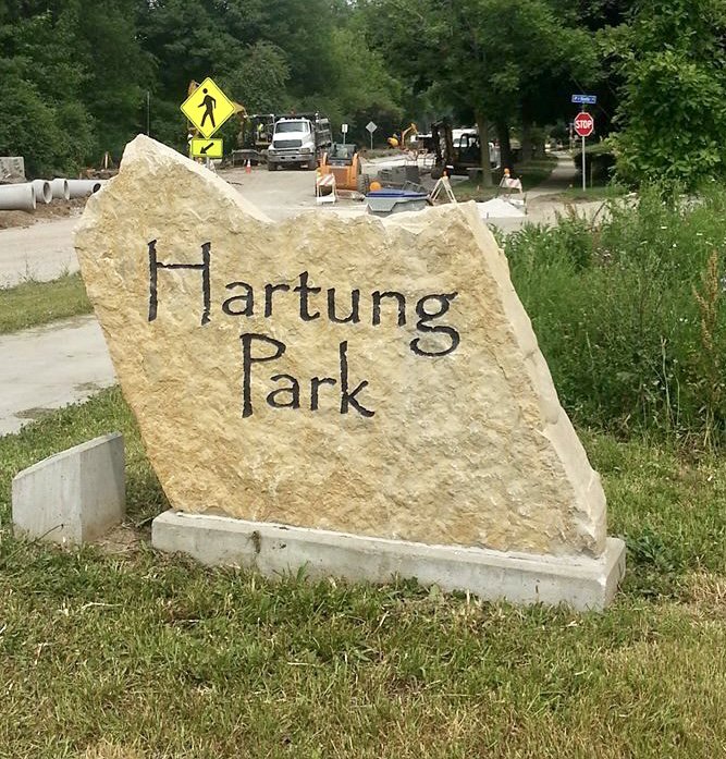 Hartung Park sign