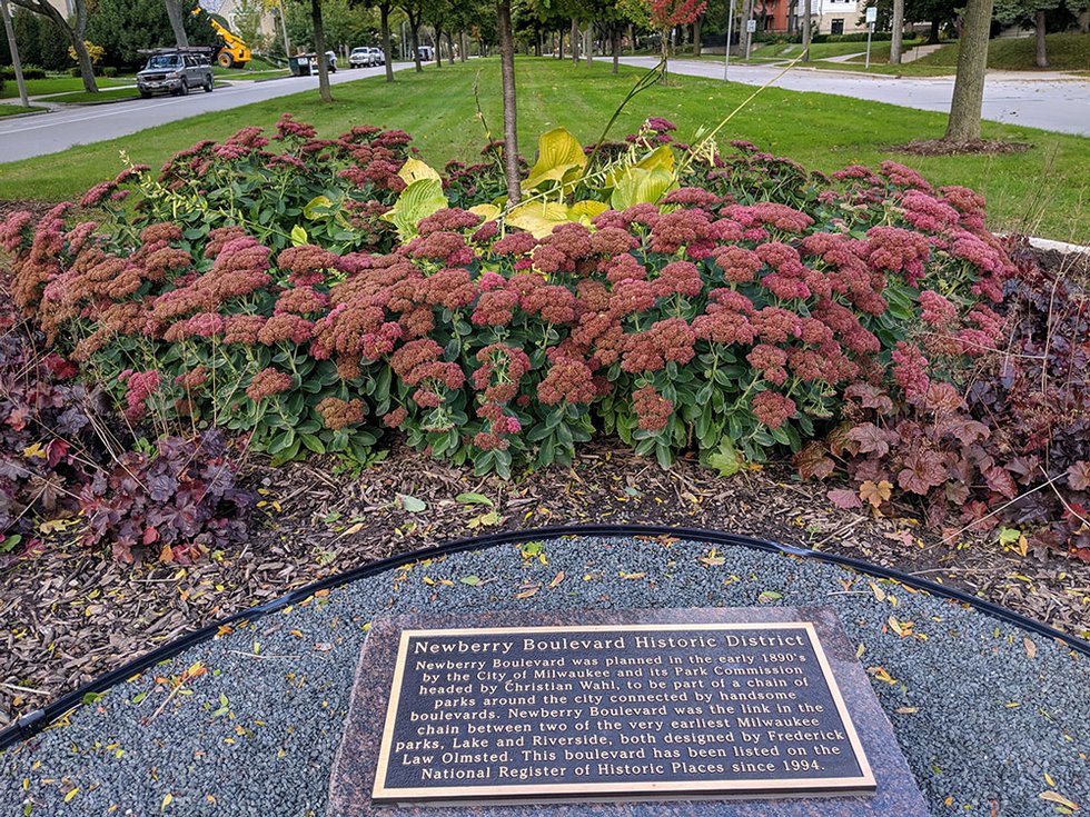 Newberry Boulevard plaque