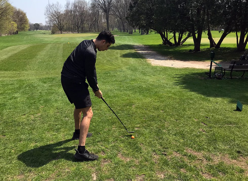 Golfer at Lincoln Park
