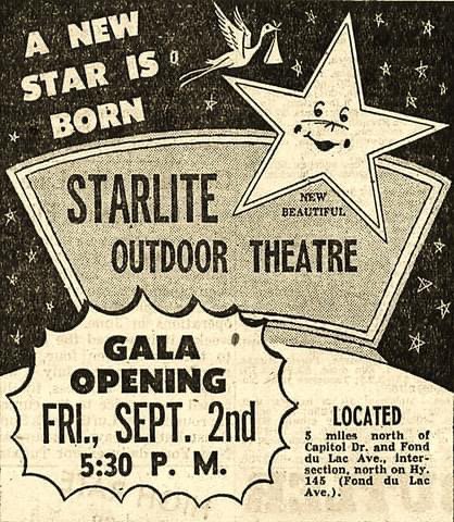 Starlite Outdoor Theatre ad