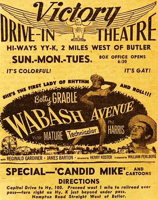 Victory Drive-in ad