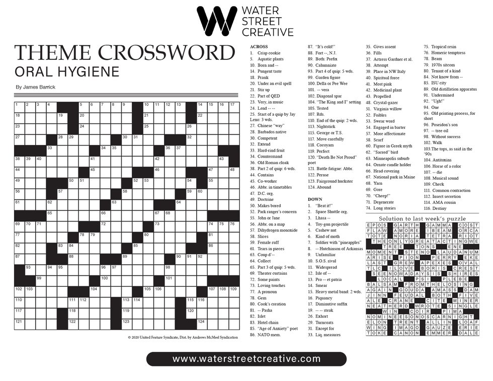 Crossword: Week of May 19 2022 Shepherd Express