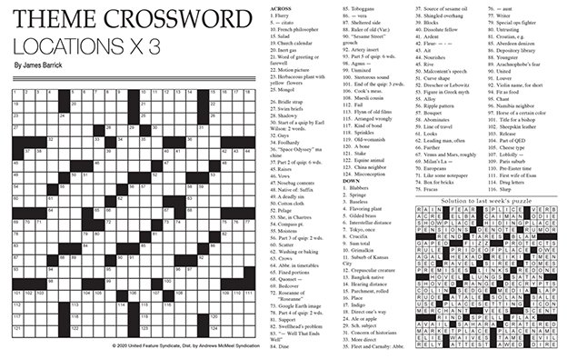 crossword puzzle shepherd express