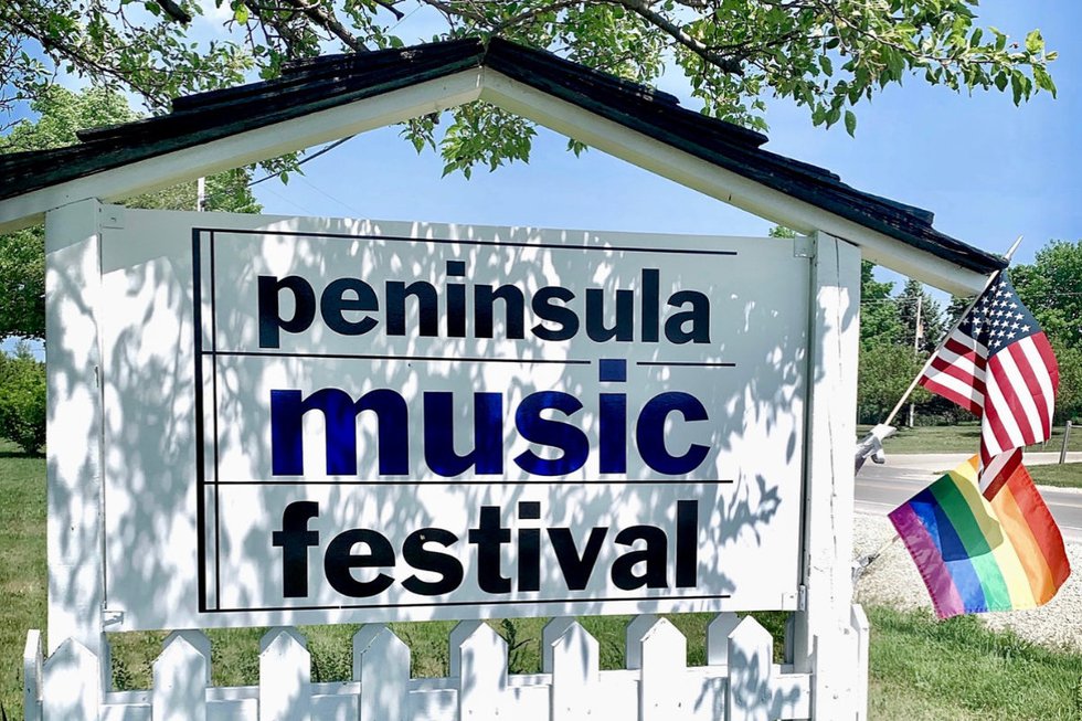 Peninsula Music Festival sign