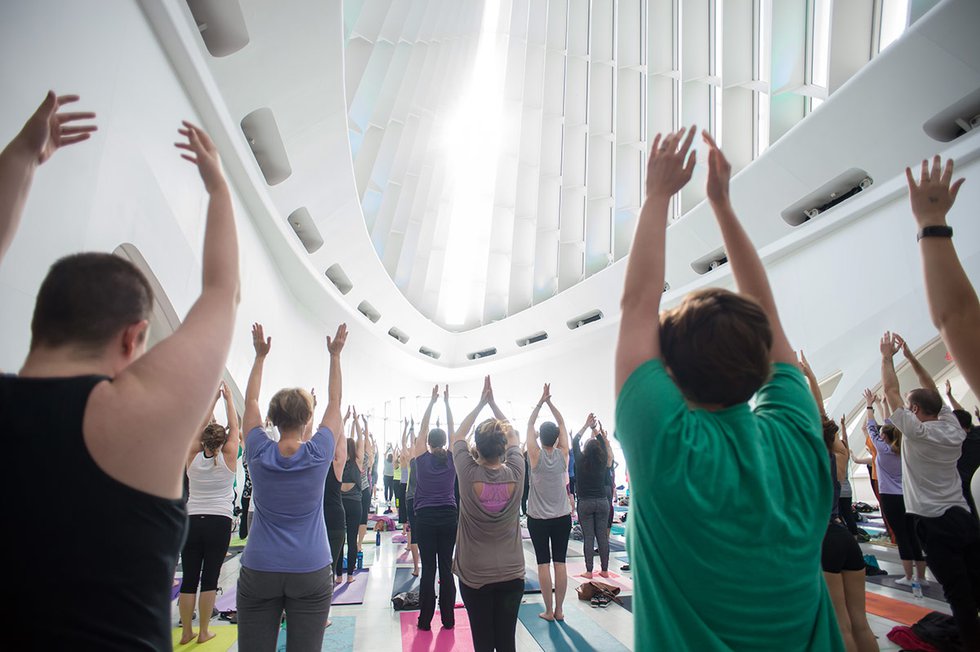 Milwaukee Art Museum yoga