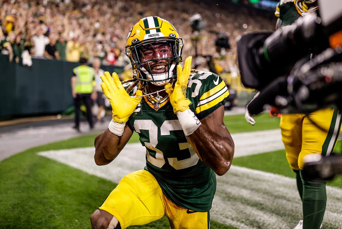 Lions point to A.J. Dillon-Aaron Jones duo for fueling Green Bay's  resurgence 