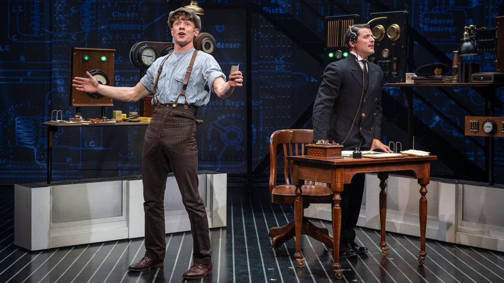 Jeffrey Kringer and Steve Pacek in the Milwaukee Rep's 'Titanic: The Musical'