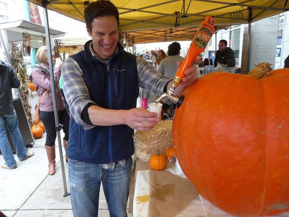 Pumpkin beer tapping at Milwaukee Public Market Harvest Festival