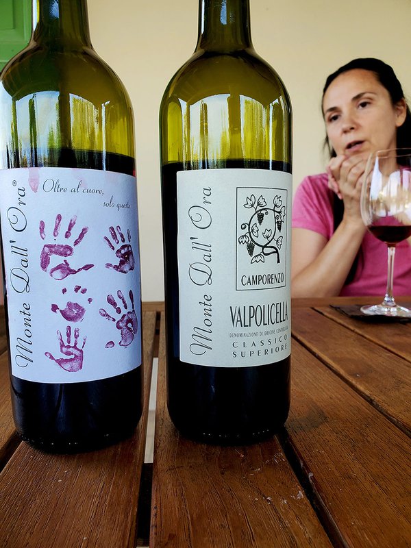Monte Dall' Ora wine bottles