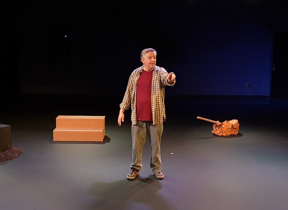 Michael Stebbins in Theatre Gigante's 'Title and Deed'