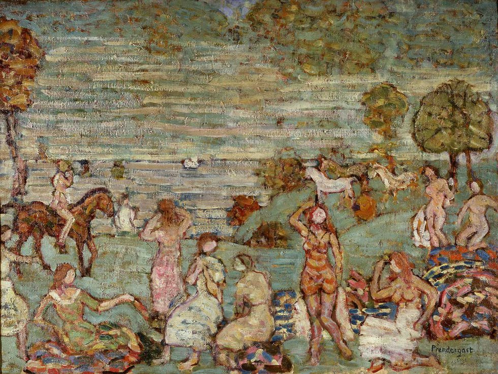 Maurice Prendergast, "Picnic by the Sea"