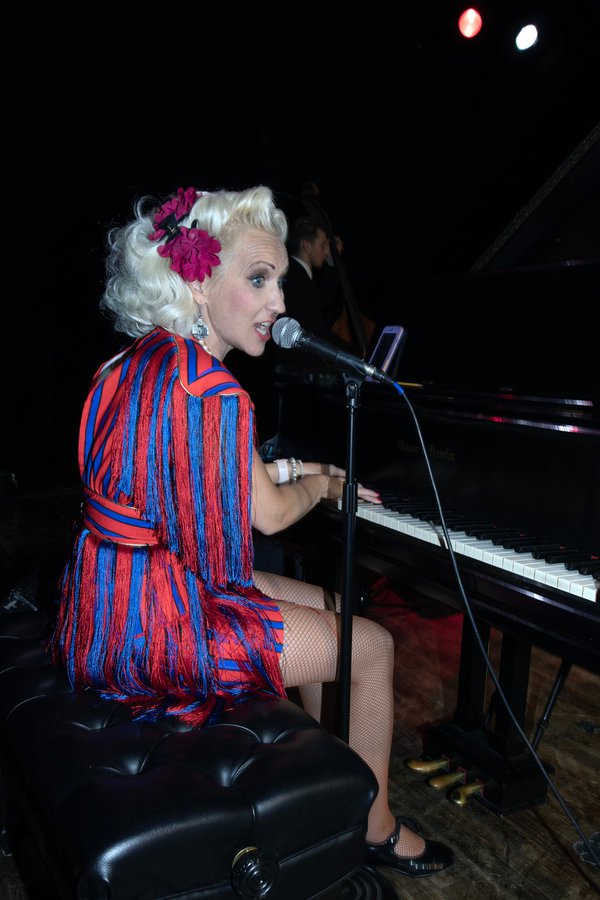 Gunhild Carling on the piano