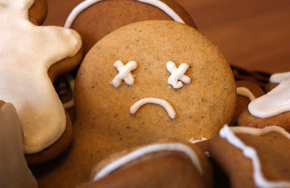 Sad gingerbread man