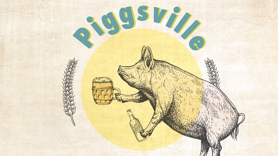 Piggsville play poster