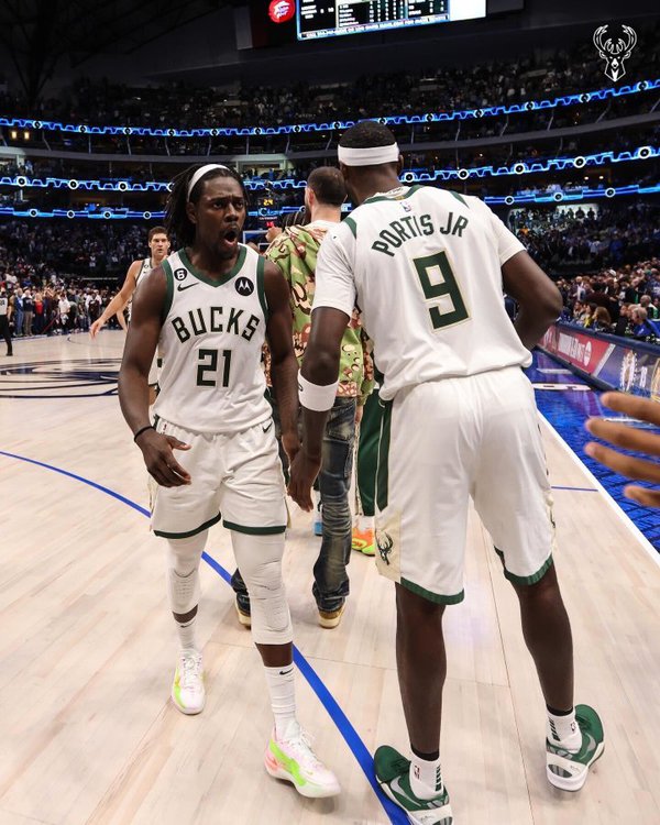 Jrue Holiday and Bobby Portis