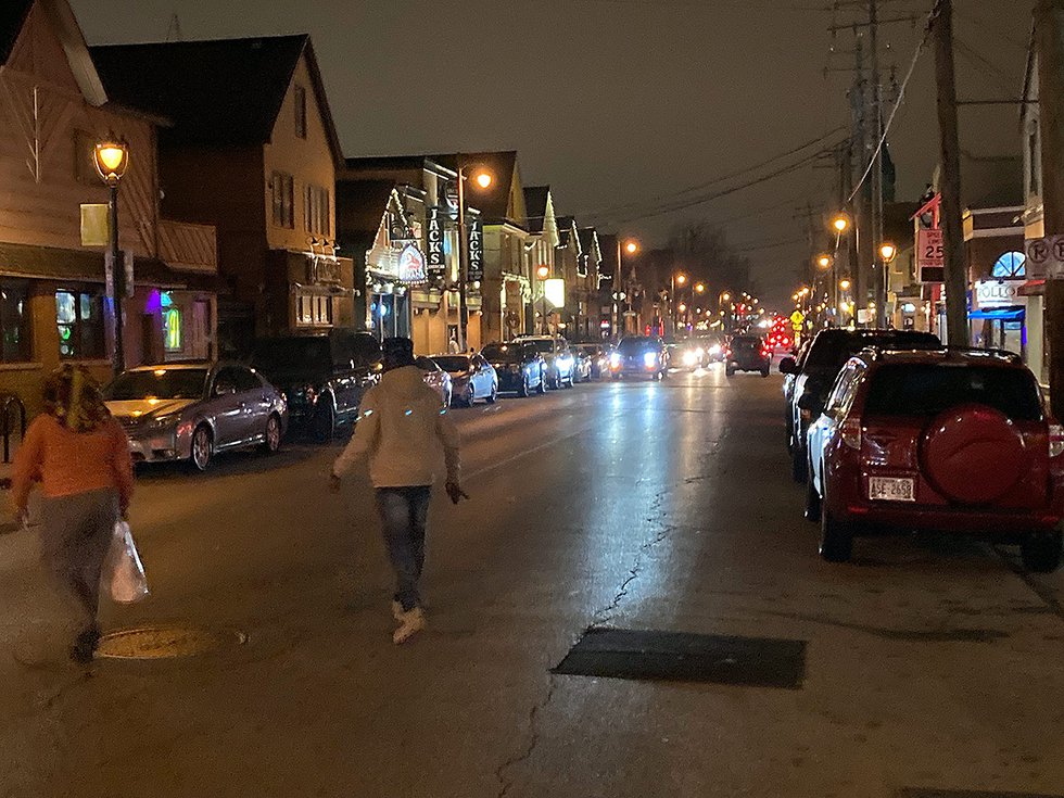 Brady Street at night