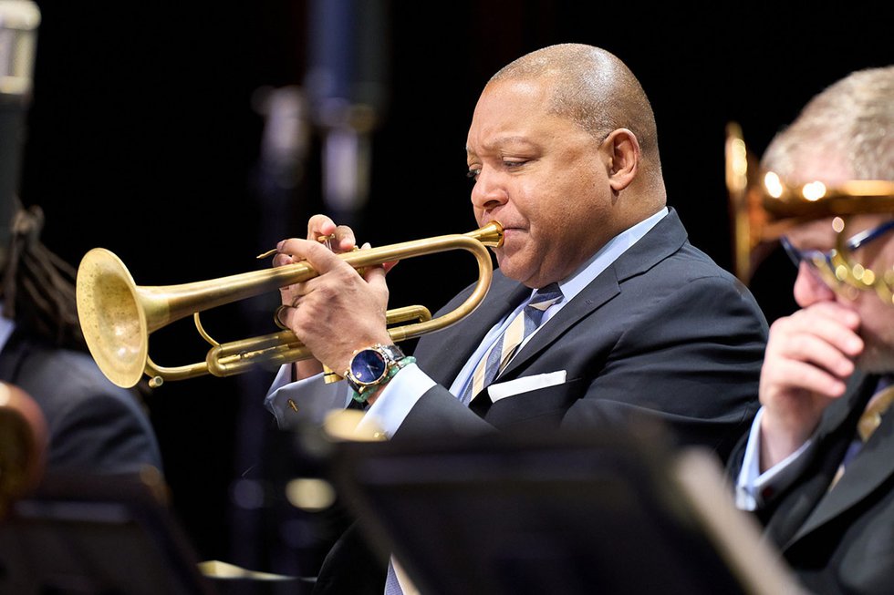 Wynton Marsalis with the Jazz at Lincoln Center Orchestra at the Marcus PAC