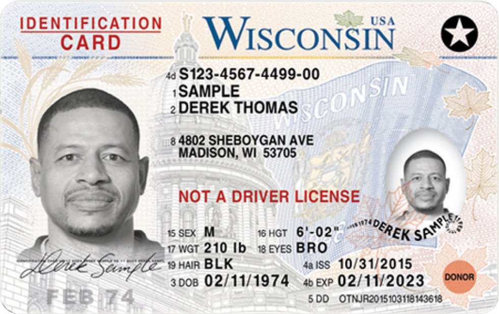 Wisconsin identification card