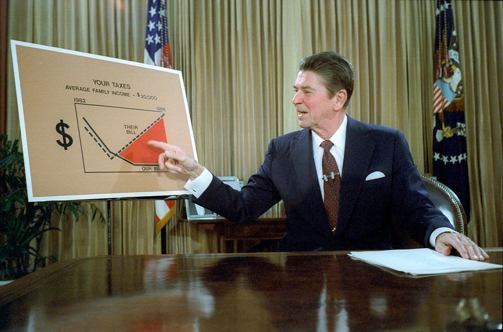 Ronald Reagan national address on tax reduction legislation