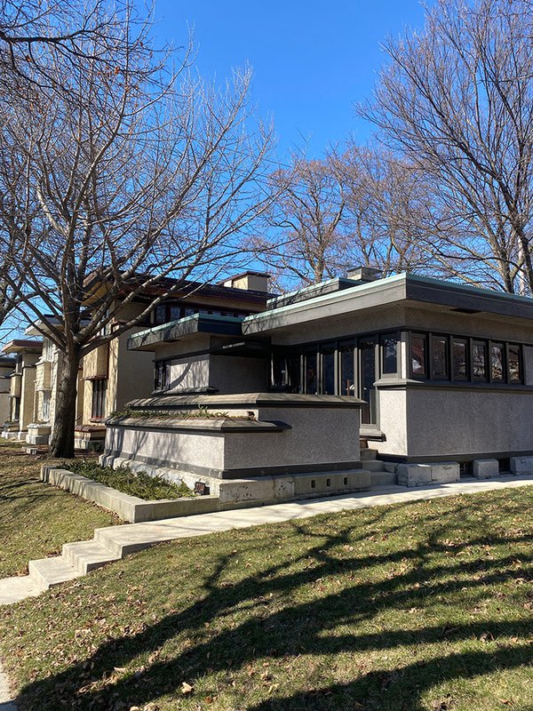 Frank Lloyd Wright’s Burnham Block home exterior