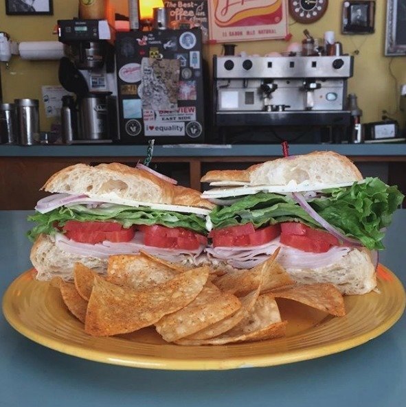 Hi-Fi Cafe turkey sandwich