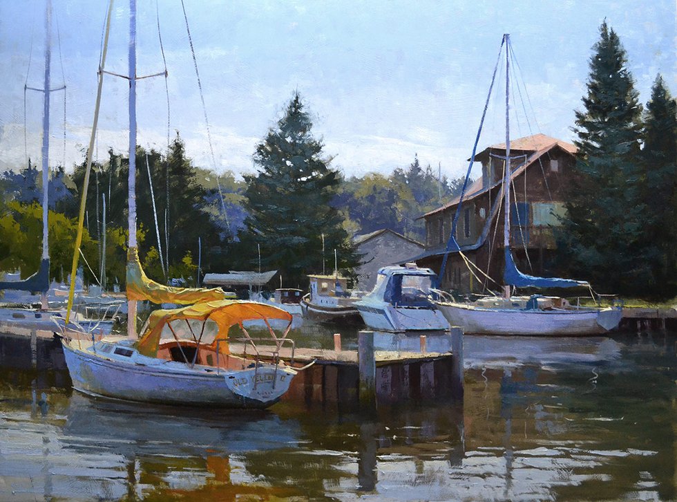 'She Wore an Itsy Bitsy Teenie Weenie Yellow Canvas Boat Bimini' by Marc Anderson