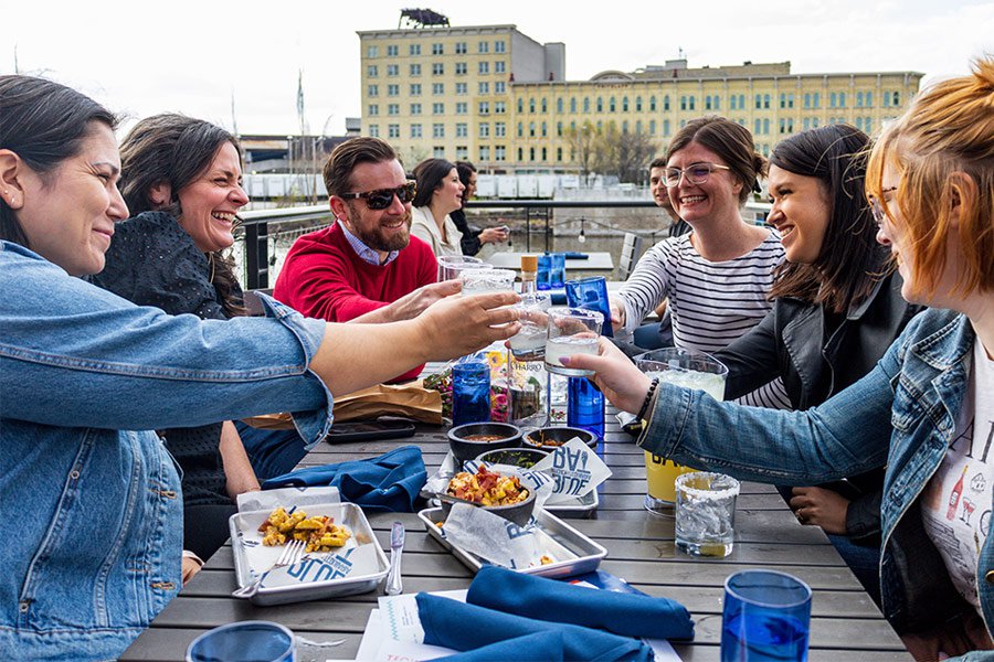 Blue Bat patio