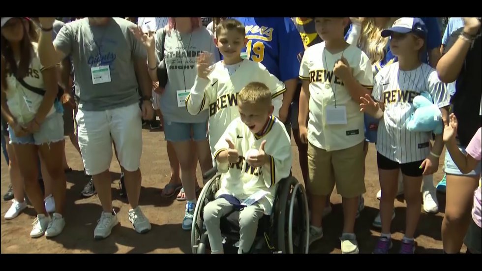 Brewers to honor 8-year-old paralyzed in Highland Park shooting, hanging  custom jersey in dugout