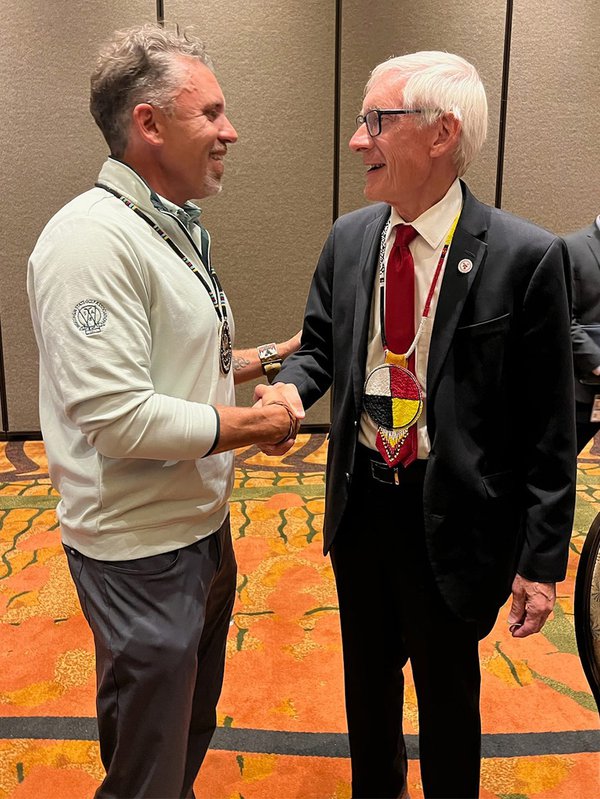 Rob Pero with Wisconsin governor Tony Evers