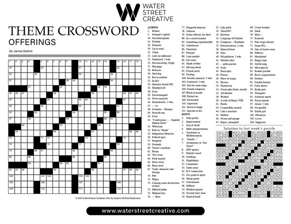 Puzzles: Printable Crossword - Issue: July 7 / July 14, 2023