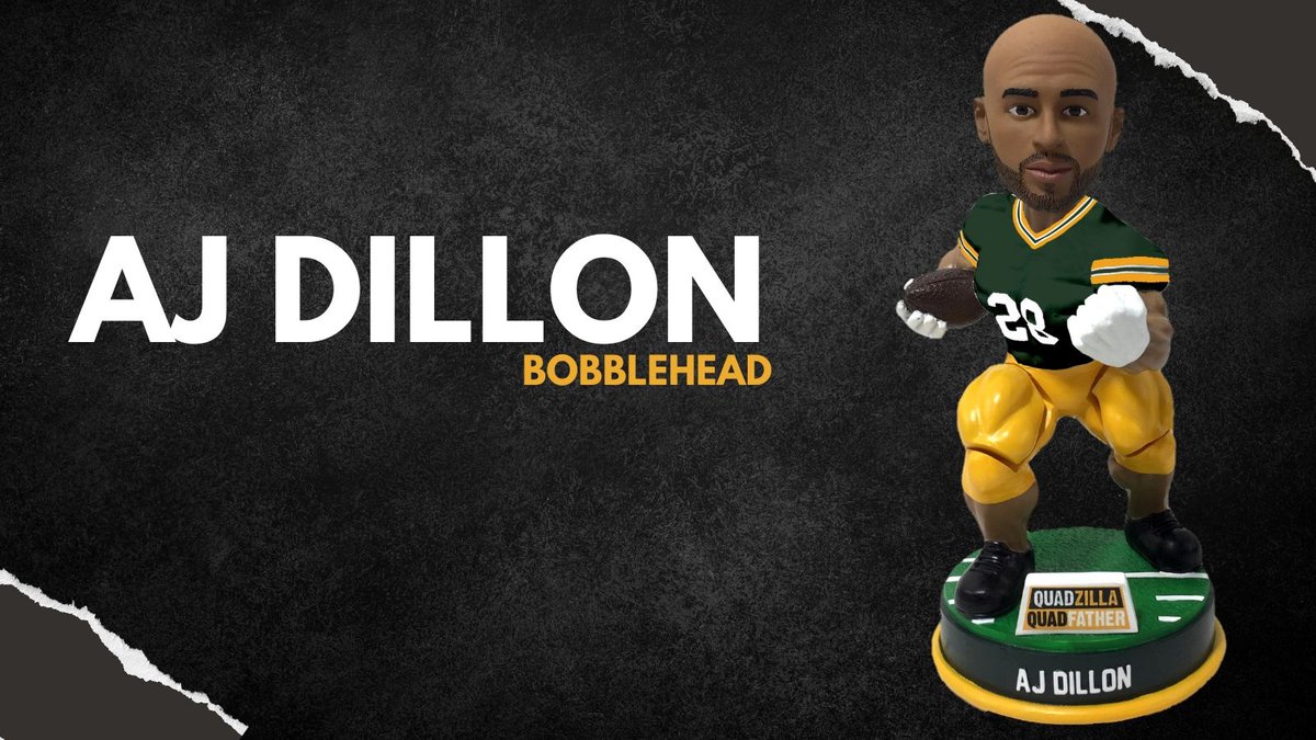 Packers running back A.J. Dillon bobblehead has feature no other