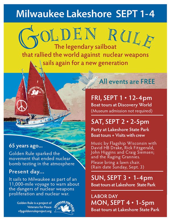 Golden Rule ship visit poster
