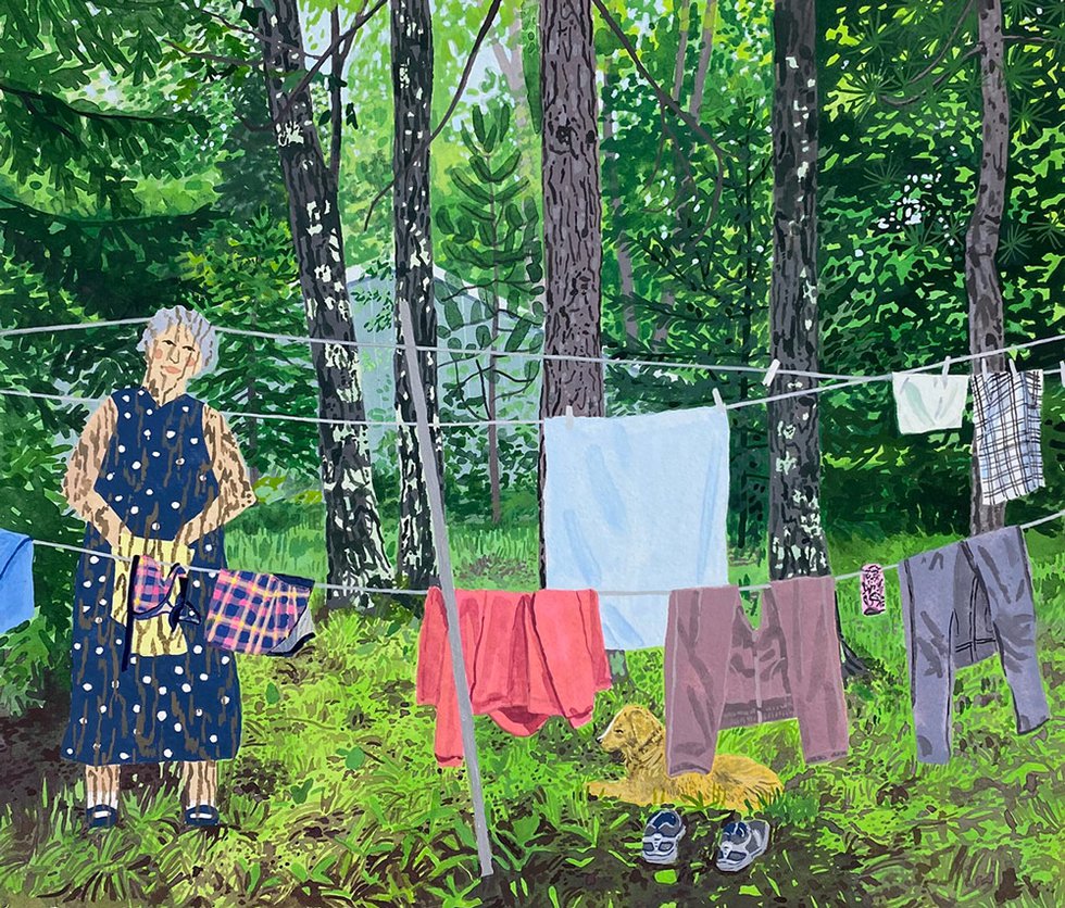 Breehan James, Cottage Book: Clothes Line and Vera Sign