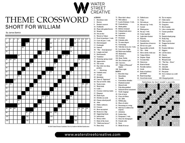 Puzzles: Printable Crossword - Issue: May 5, 2023