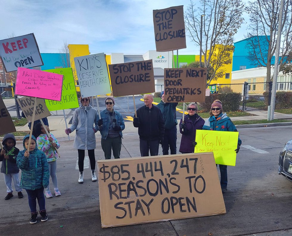 Community members supporting keeping Next Door Pediatrics open