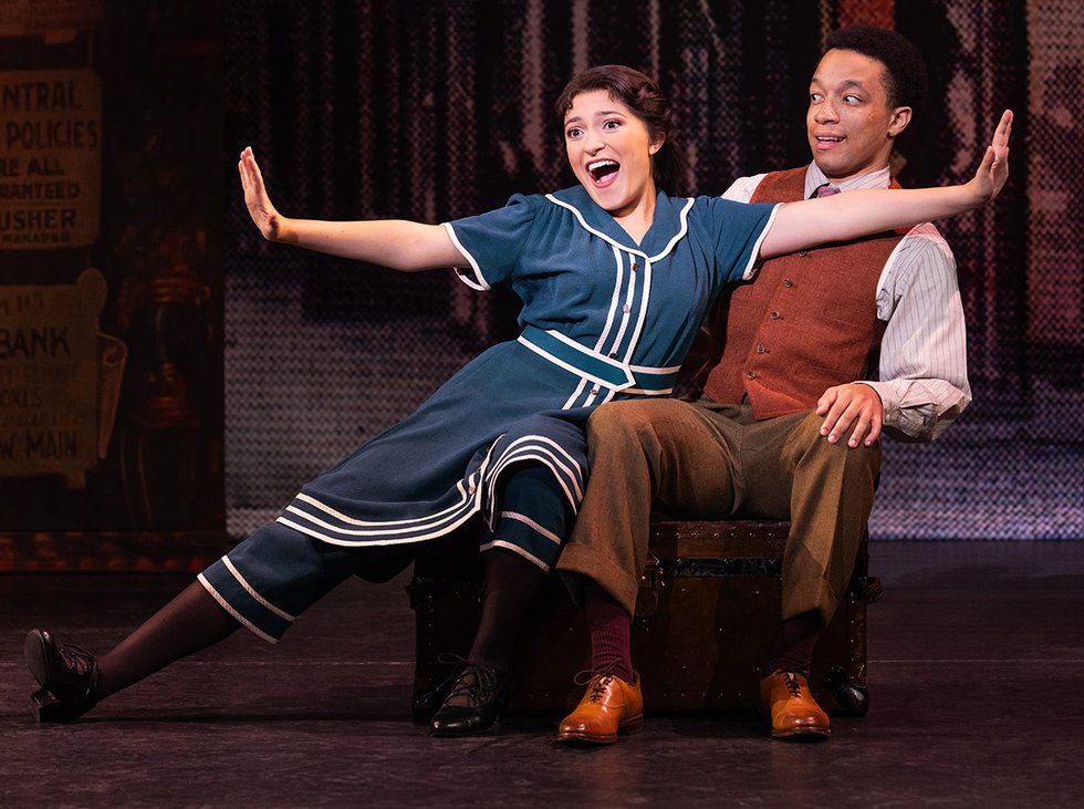 Katerina McCrimmon and Izaiah Montaque Harris in Funny Girl