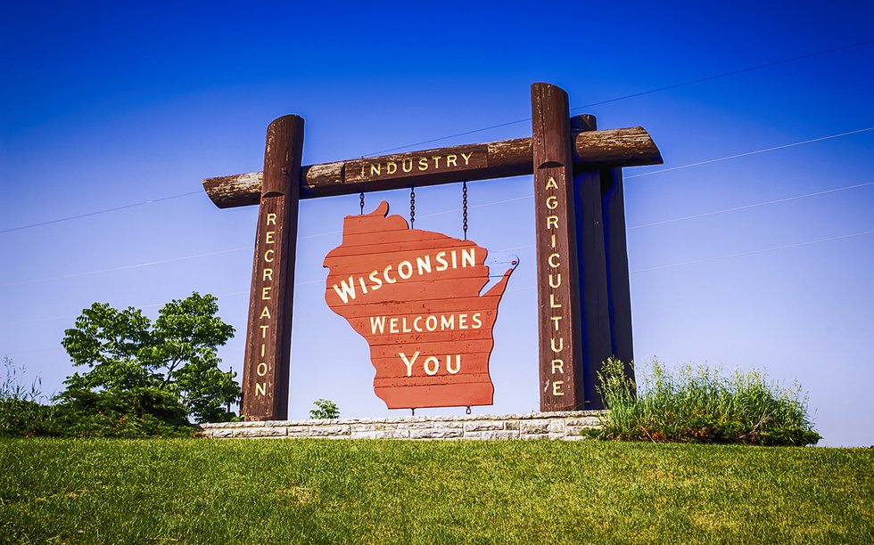 Wisconsin Welcome Sign