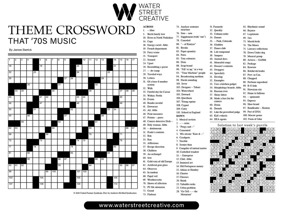 Crossword January 18 2024 Shepherd Express   Crossword 1212024 