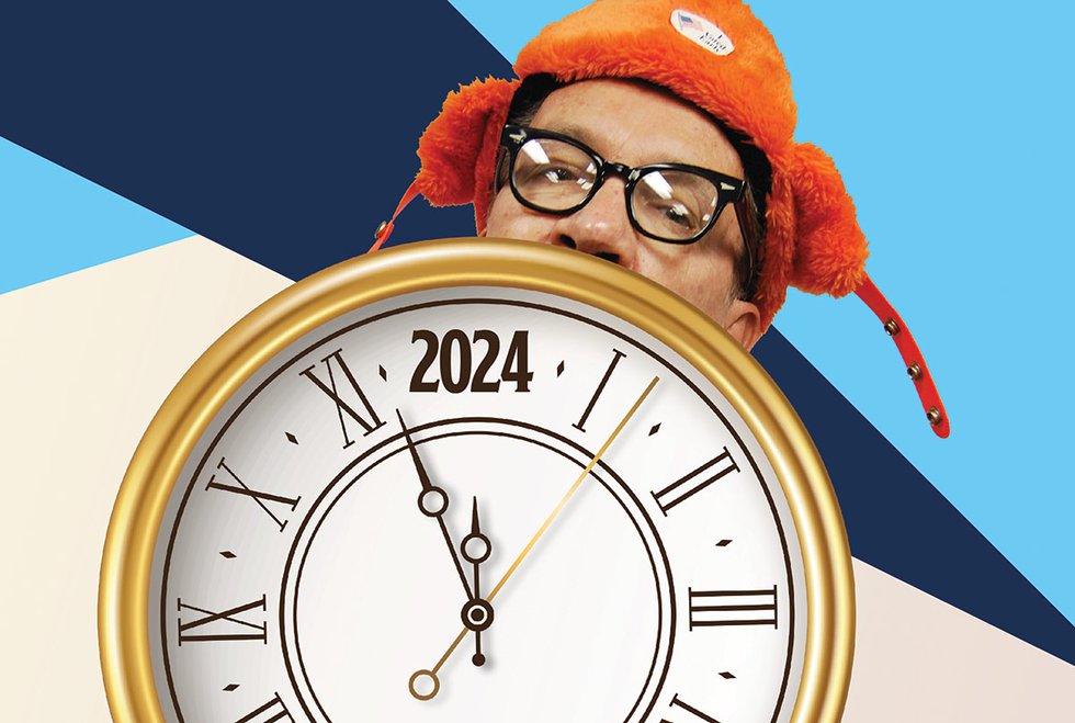 Art Kumbalek with 2024 clock