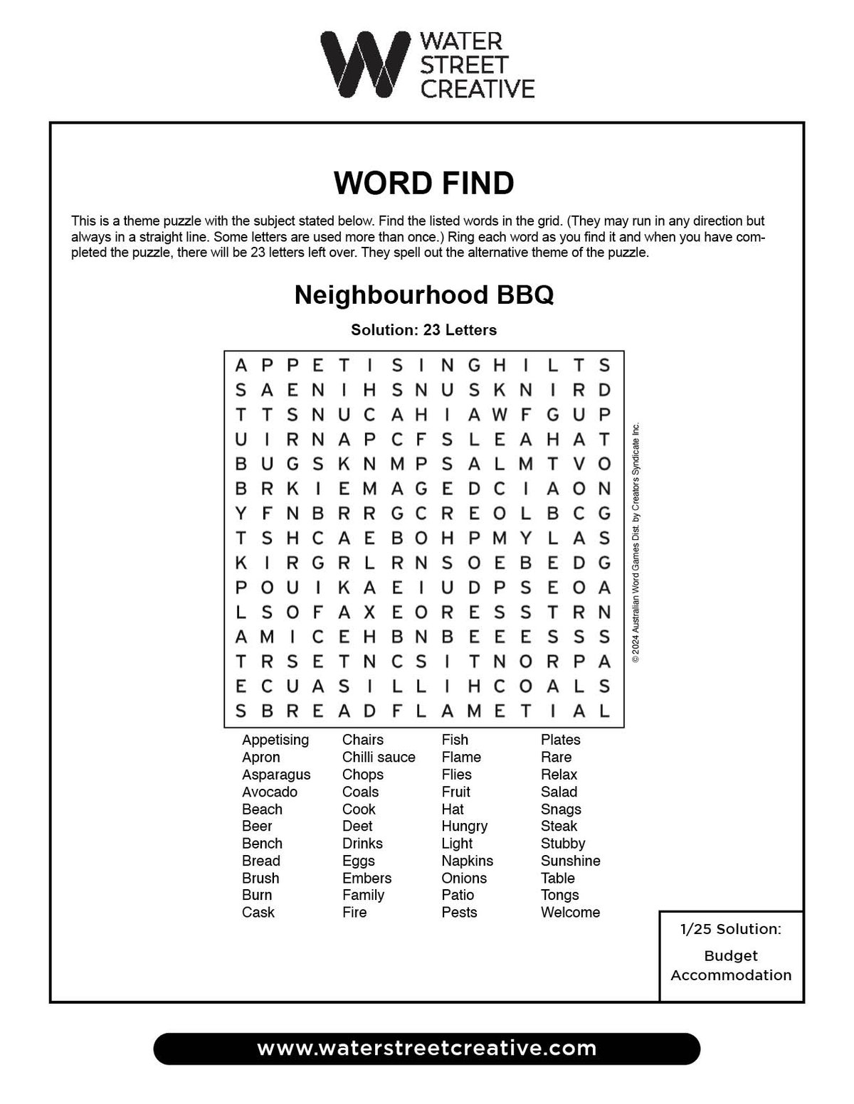 Word Find February 1, 2024 Shepherd Express