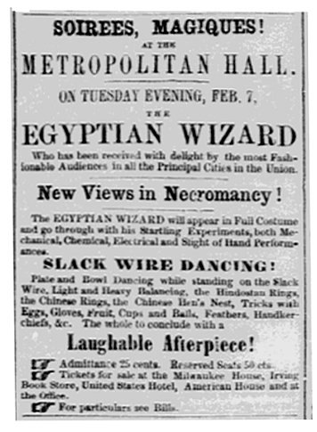 Metropolitan Hall Milwaukee, February 1854