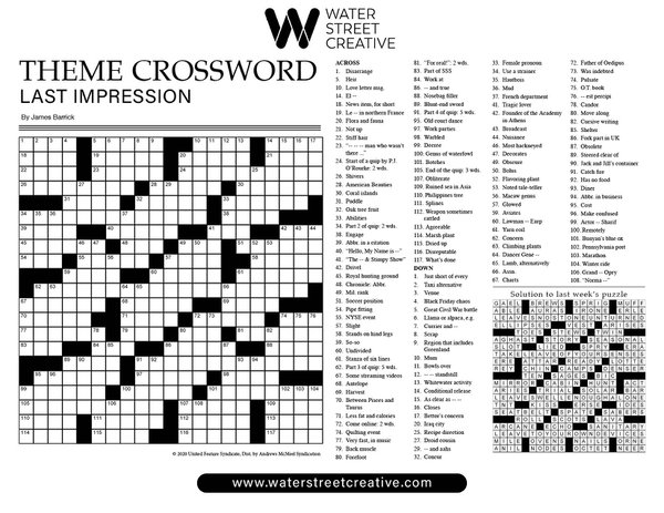 Crossword: February 22, 2024